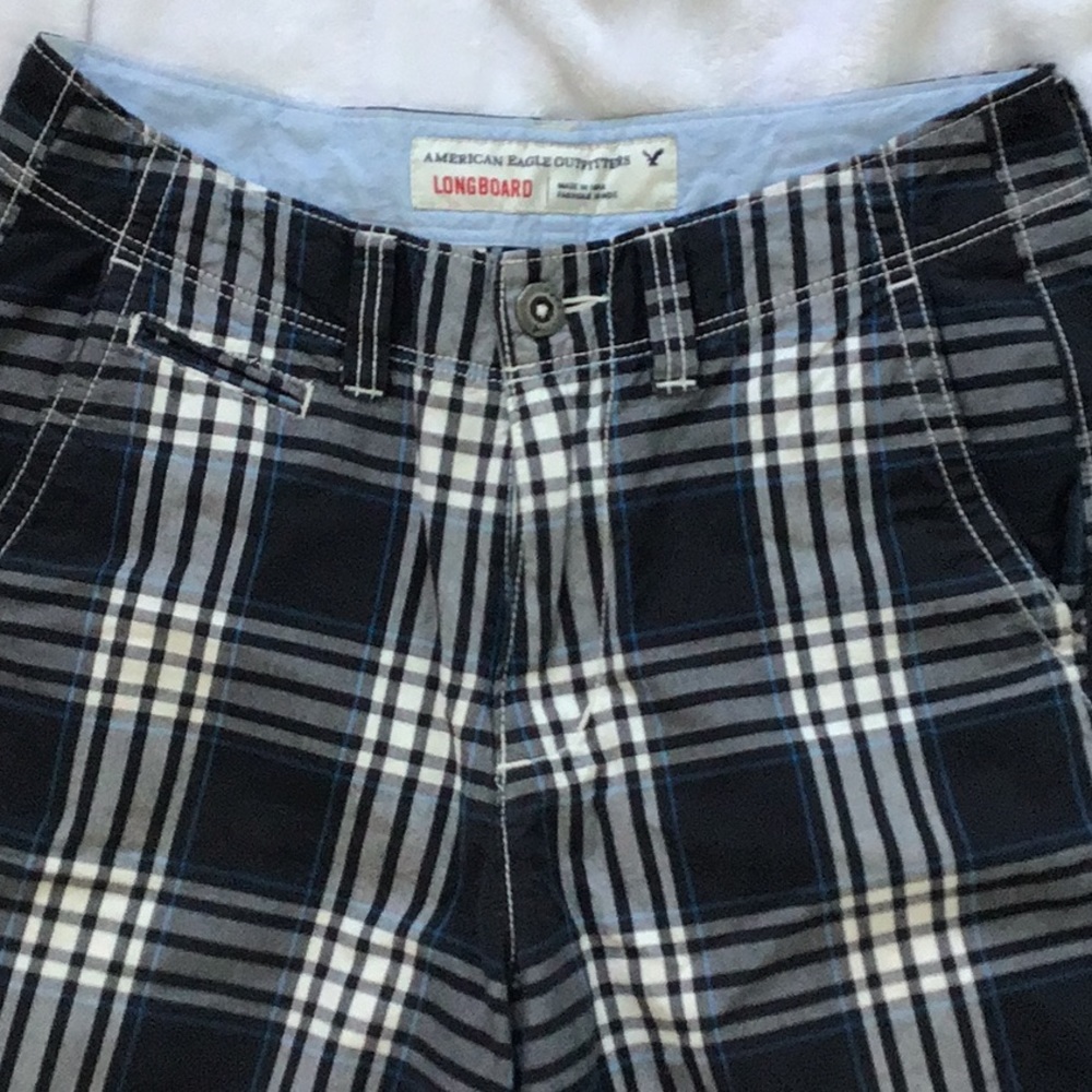 American Eagle Plaid Longboard Shorts - Picture 3 of 7